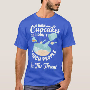 T-shirt Les Femmes Cupcake Baking Punch Les Gens Dans La G