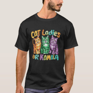T-shirt Les Femmes De Chat Sans Enfant Pour Kamala Drôle P