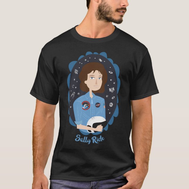 T-shirt Les Femmes De La Science Sally Ride (Devant)