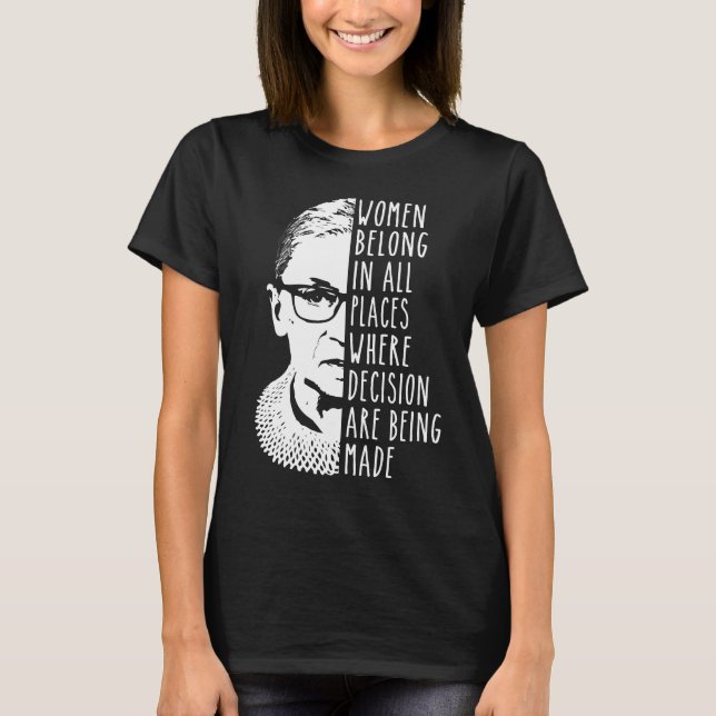 T-shirt Les femmes de Ruth Bader Ginsburg RBG (Devant)