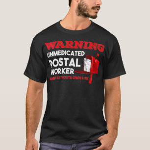 T-shirt Les Femmes Drôle Au Poste Dit Un Travailleur Sans
