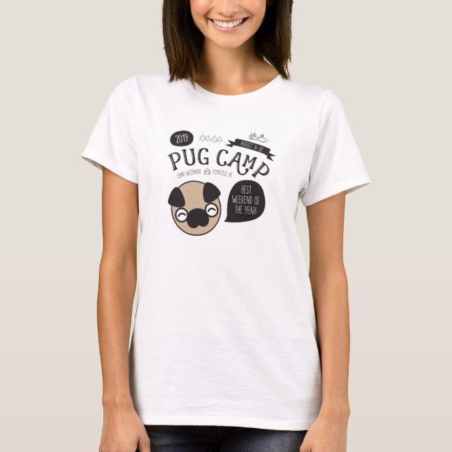 T-shirt Les femmes du camp 2019 de carlin court-circuitent (Devant)