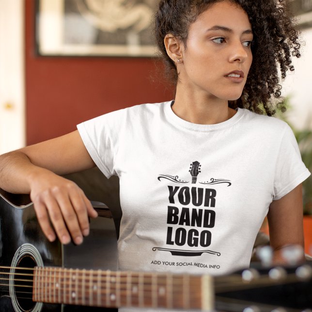 T-shirt Les femmes du logo de votre bande (Choose from a variety of colors, styles and sizes.)