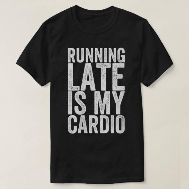 T-shirt Les Femmes En Retard Sont Mon Cardio VNeck (Design devant)