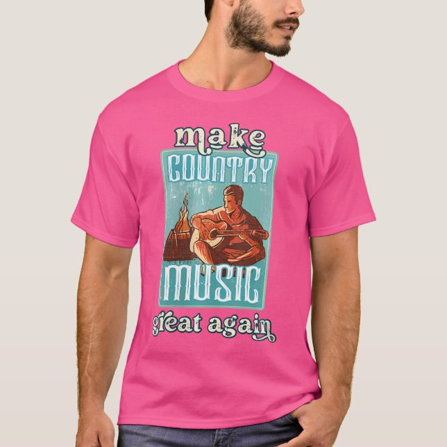 T-shirt Les femmes font de la musique country Great again  (Devant)
