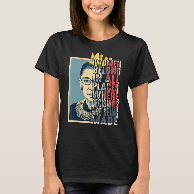 T-shirt Les Femmes Font Partie De Tous Les Endroits Où Les (Devant)