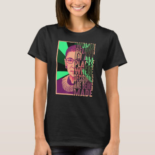 T-shirt Les Femmes Font Partie De Tous Les Endroits Où Les