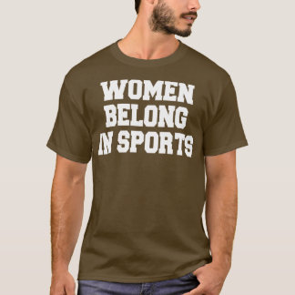 T-shirt les femmes font partie du sport