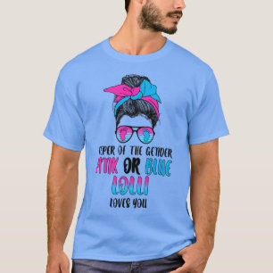 T-shirt Les femmes gardiennes du genre rose ou bleu révèle