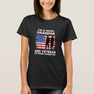 T-shirt Les Femmes Je Suis Maman Grand-Mère Et Vétéran Rie