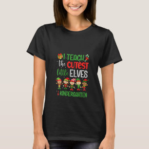 T-shirt Les Femmes J'Enseigne Les Petits Elfes Les Plus Cu