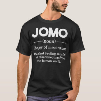 T-shirt Les femmes JOMO La joie de manquer VNeck