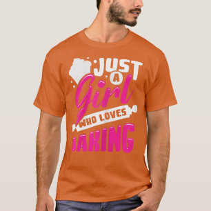 T-shirt Les Femmes Juste Une Fille Qui Adore La Cuisine