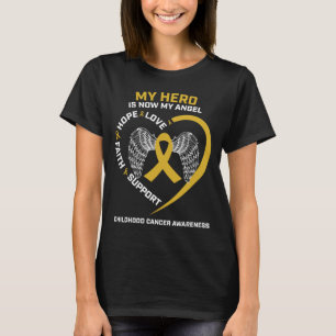 T-shirt Les femmes les hommes héros est ange Sensibilisati