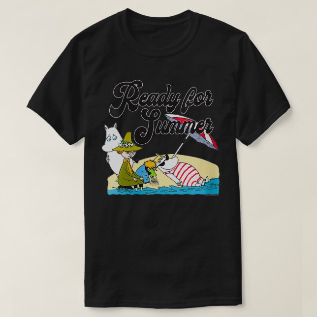 T-shirt Les femmes Les momines prêtes pour l'été VNeck  (Design devant)