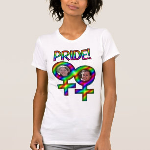 T-shirt Les femmes liées Signes Gay pride d'amusement du c