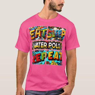 T-shirt Les femmes mangent l'eau du sommeil Polo Répéter