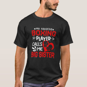 T-shirt Les femmes, mon joueur de boxe préféré m'appelle g
