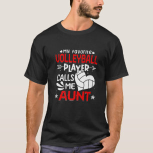 T-shirt Les Femmes Mon Joueur De Volley-ball Préféré M'App