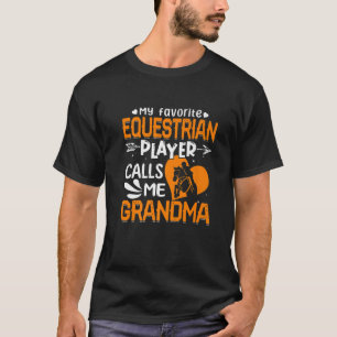 T-shirt Les Femmes Mon Joueur Équestre Préféré M'Appelle G