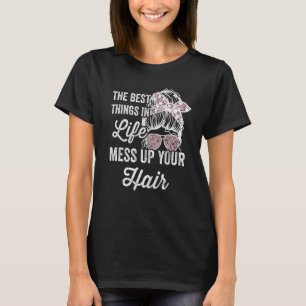 T-shirt Les Femmes Moto Les Meilleures Choses De La Vie Me