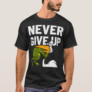 T-shirt Les femmes ne renoncent jamais à la grenouille Ois