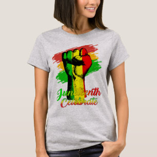 T-shirt Les femmes noires célèbrent l'indépendance de la j