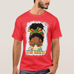 T-shirt Les femmes noires Reine-noire 19e Junte Célébrent