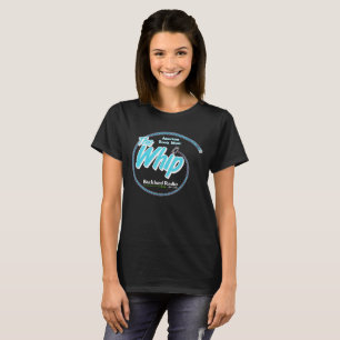 T-shirt Les femmes noires se branlent avec un logo bleu et