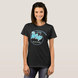 T-shirt Les femmes noires se branlent avec un logo bleu et