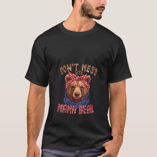 T-shirt Les femmes n'ont pas de mal avec maman ours animal