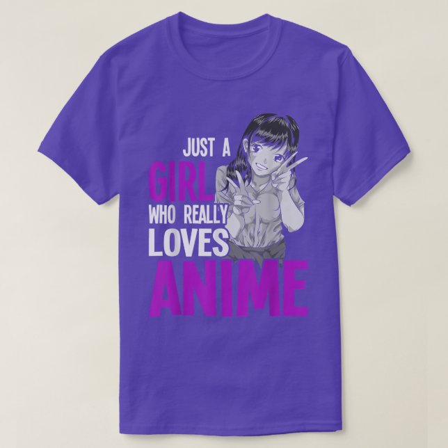 T-shirt Les Femmes Otaku Japonaises Juste Une Fille Qui Ai (Design devant)
