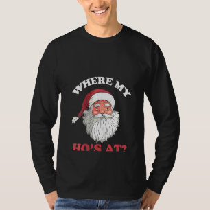 T-shirt Les Femmes Où Mes Hôtes À Noël Père Noël Humour Ad