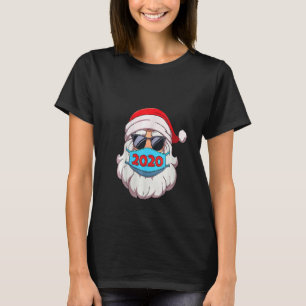 T-shirt Les Femmes Père Noël Dans Les Lunettes De Soleil P