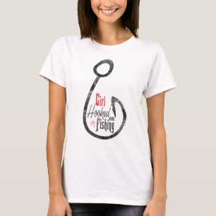 T-shirt Les femmes pilotent le logo de pêche