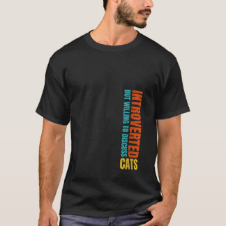 T-shirt Les Femmes Présentées Mais Prêt À Discuter De Chat