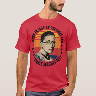 T-shirt Les Femmes Quand L'Injustice Devient La Résistance
