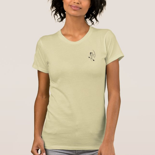 T-shirt Les femmes Recurve Archer - crête (Devant)