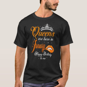 T-shirt Les Femmes Reines Sont Nées En Janvier Capricorn G
