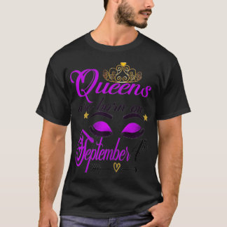 T-shirt Les femmes reines sont nées le 4 septembre