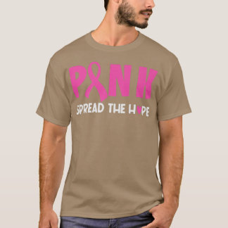 T-shirt Les femmes rose ruban propagent l'espoir cancer du
