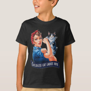 T-shirt Les Femmes Sans Enfants Votent Roise Le Reveter Le