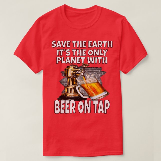 T-shirt Les femmes sauvent la Terre C'est la seule planète (Design devant)