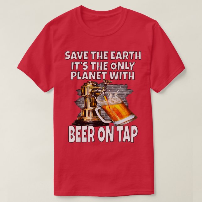 T-shirt Les femmes sauvent la Terre C'est la seule planète (Design devant)
