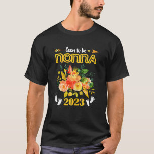 T-shirt Les Femmes Seront Bientôt Nonna Est 2023 Grossesse