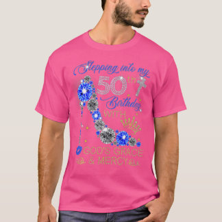 T-shirt Les femmes talons 50e Anniversaire Escouade En 50