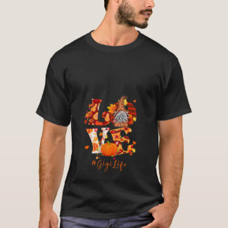 T-shirt Les femmes tombent léopard AMOUR Gnome Gigi Vie Gr