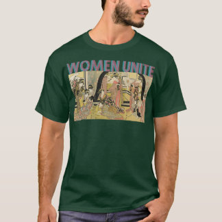 T-shirt Les femmes unissent l'impression japonaise