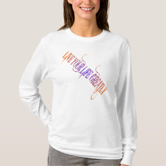 T-shirt Les femmes vivent toute leur vie dessus à manches