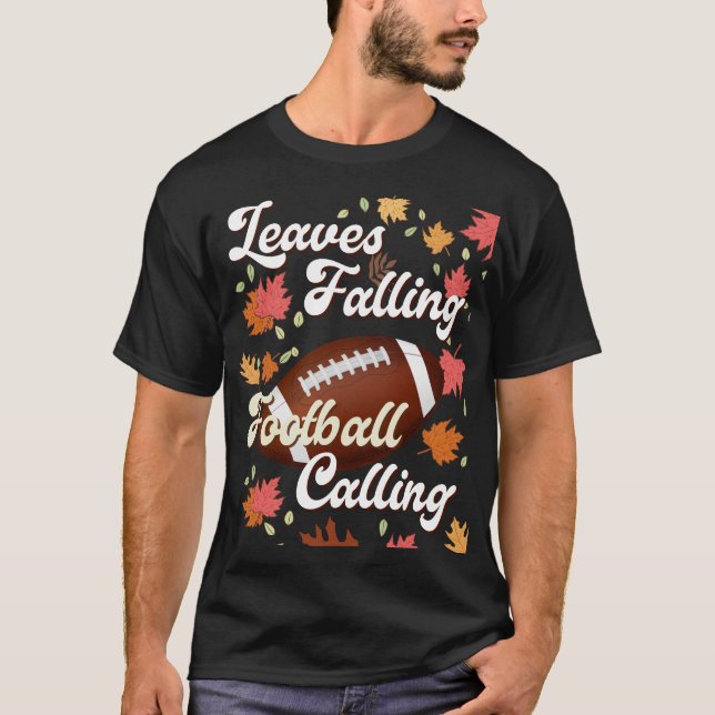 T-shirt Les feuilles en chute libre appellent la chute Vin (Devant)